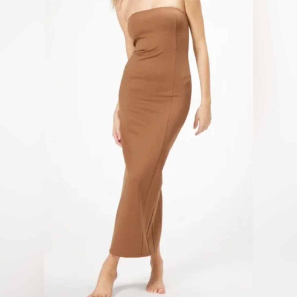 Preloved Sophie Rue Strapless Camel Dress Size XS